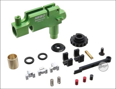 Begadi PRO NEBO CNC AK Rotary HopUp Unit "CY", suitable for Begadi Sport, Cyma, Arcturus, LCT & Lonex -green- для страйкболу, категорія Камери Hop-up, додаткове фото 2