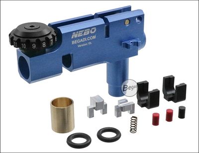 Begadi PRO NEBO CNC AK Rotary HopUp Unit "EL", suitable for E&L & Arcturus -blue- для страйкболу, категорія Камери Hop-up
