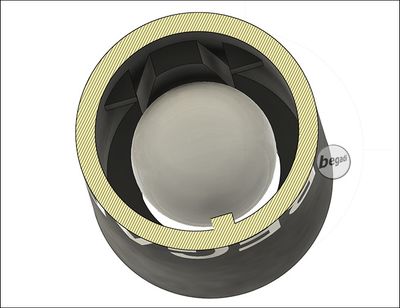 Begadi PRO 50° AEP Regular HopUp Rubber / Bucking for Cyma AEP Series - black - для страйкболу, категорія Гумки Hop-Up, додаткове фото 5
