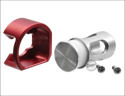 Begadi NPAS for (Army Armament, KJW, WE) HiCapa & 1911 GBB series (CNC, stainless steel) -red- для страйкболу, категорія Внутрішній тюнінг, додаткове фото 2