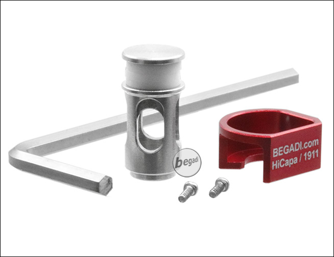 Begadi NPAS for (Army Armament, KJW, WE) HiCapa & 1911 GBB series (CNC, stainless steel) -red- для страйкболу, категорія Внутрішній тюнінг